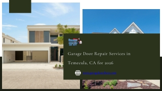 Garage Door Repair Services in Temecula CA for 2026