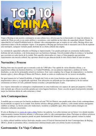 La propuesta artística más variada de todos los tiempos rumbo a Beijing