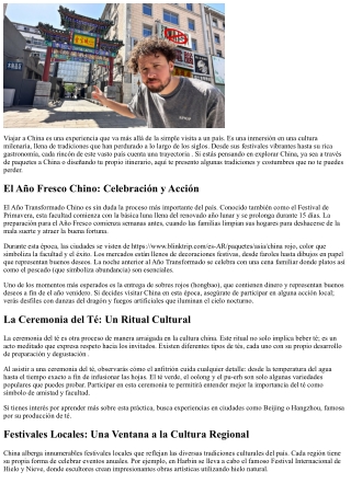 Las tradiciones chinas al alcance de todos los exploradores