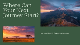 Where Can Your Next Unforgettable Journey in Kenya Start
