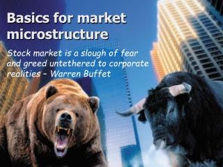 Basics for market microstructure