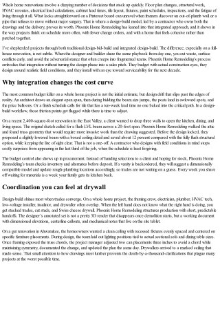 Why Phoenix Home Remodeling’s Design-Build Approach Excels for Whole Home Renova