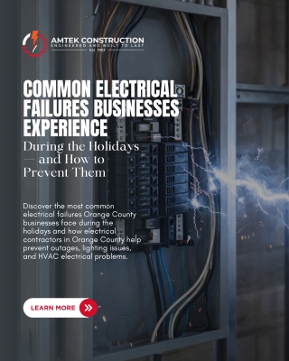 Common Electrical Failures Businesses Experience During the Holidays — and How to Prevent Them