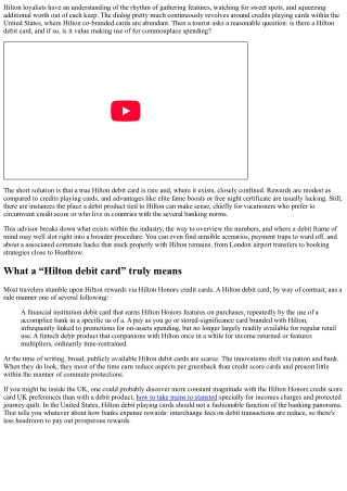 Can You Use a Hilton Debit Card? Rewards, Fees, and Travel Perks Explained