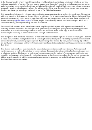 Tactical Chic: The Fashionable Functionality of Earth-Toned Boots