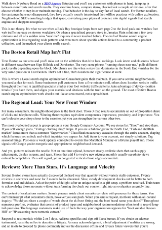 Brick-and-Mortar to Online: Local SEO Consulting for Boston Retailers