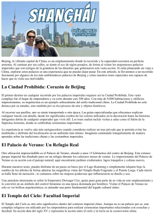 Recorrido por los edificios reales imperiales en Beijing con los nuestros excurs