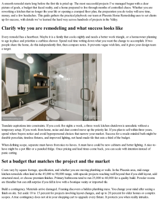 How to Prepare for a Remodel: Expert Checklist from Phoenix Home Remodeling