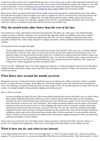 Mouth Area Makeover: Botox for Tightening Skin Around the Mouth