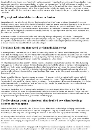 Boston Search Engine Optimization Success Stories: Case Researches from Neighbor