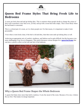 Queen Bed Frame Styles That Bring Fresh Life to Bedrooms