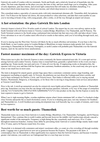 How Do You Get to Gatwick Airport from London? Fastest and Cheapest Ways