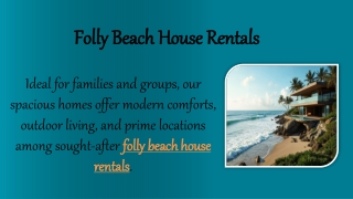 Folly Beach House Rentals