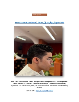 Look Salon Barcelona | https://g.co/kgs/Qydo7VM