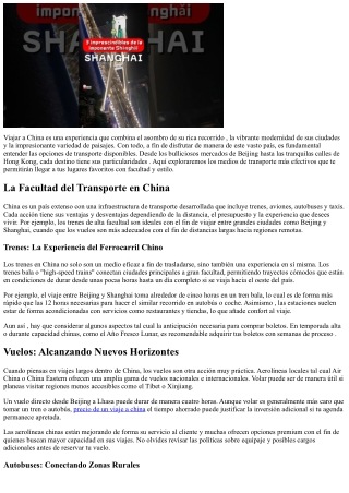 Las Opciones De Transporte Más Efectivas Para  Llegar ATusDestinosFavoritosEnChi