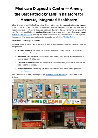 pathology labs in balasore