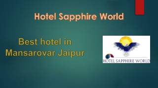 Best hotel in Mansarovar Jaipur