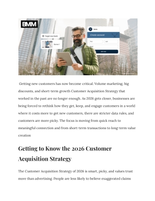 Customer Acquisition Strategy_ A 2026 Perspective on Building Sustainable Growth