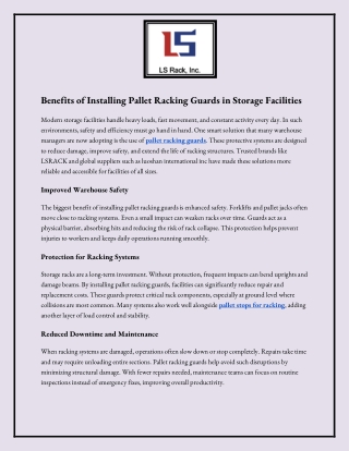 Warehouse Pallet Racking Guards | Durable Rack Protection Systems