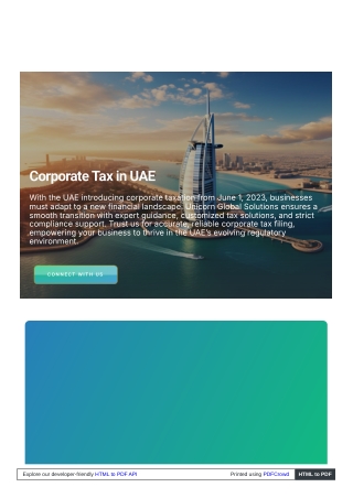 Corporate Tax in UAE 2026 – Rates, Rules & Compliance Guide | UGSDXB