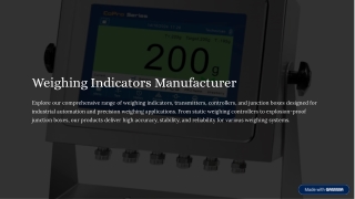 Weighing-Indicators-Manufacturer - General Measure