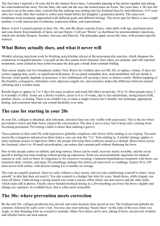 Starting Botox in Your 20s vs 30s vs 40s: Pros and Cons