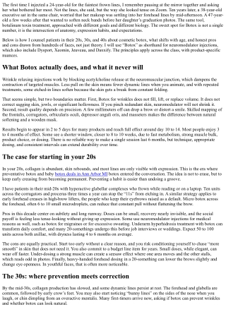 Starting Botox in Your 20s vs 30s vs 40s: Pros and Cons