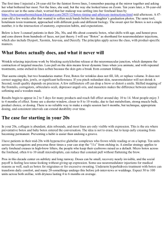 Starting Botox in Your 20s vs 30s vs 40s: Pros and Cons