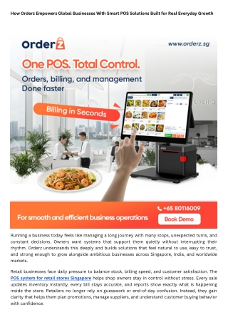 Best POS system in Singapore