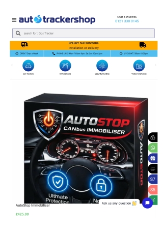 AutoStop Immobiliser