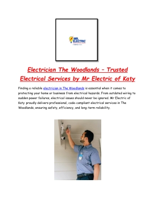 Electrician The Woodlands