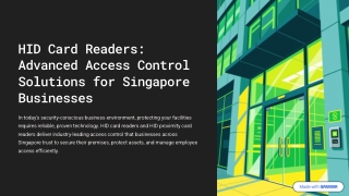 HID Card Reader Singapore | HID Proximity Card Reader Solutions
