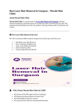 Best Laser Hair Removal in Gurugram