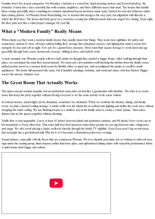 Modern Family Living Made Easy: Interior Layouts by Phoenix Home Remodeling