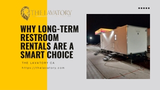 Why Long-Term Restroom Rentals Are a Smart Choice