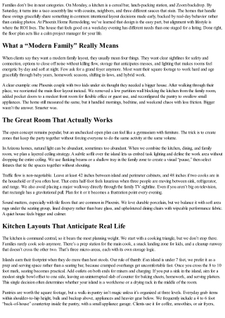 Modern Family Living Made Easy: Interior Layouts by Phoenix Home Remodeling