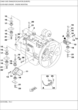 CASE CX460 Crawler Excavator Parts Catalogue Manual Instant Download