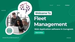 Fleet Management Web Application Software in Gurugram by Thunder Brains