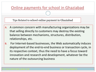 New search about online paymnet for school in Ghaziabad