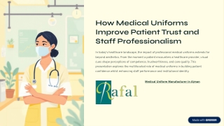 How Medical Uniforms Improve Patient Trust and Staff Professionalism