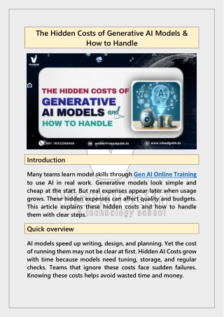 Top Gen AI Online Training with Certification