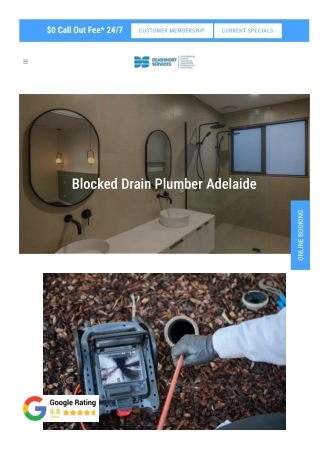 Blocked Drain Plumber Adelaide