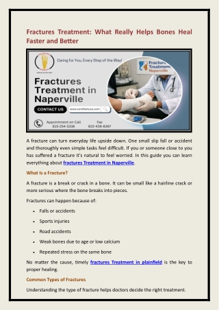 fractures Treatment in Naperville