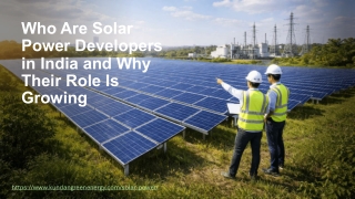 Who Are Solar Power Developers in India and Why Their Role Is Growing