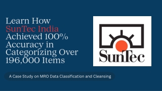 MRO Data Cleansing & UNSPSC Classification for Streamlined Shipping Operations