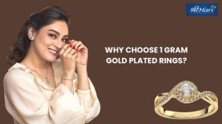 Why Choose 1 Gram Gold Plated Rings?