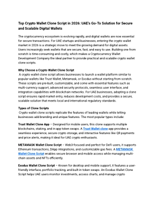 Top Crypto Wallet Clone Script in 2026_ UAE’s Go-To Solution for Secure and Scalable Digital Wallets