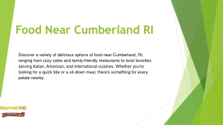 Food Near Cumberland RI