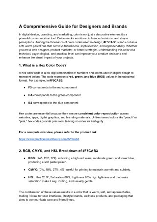 A Comprehensive Guide for Designers and Brands