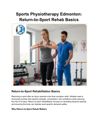 Sports Physiotherapy Edmonton_ Return-to-Sport Rehab Basics